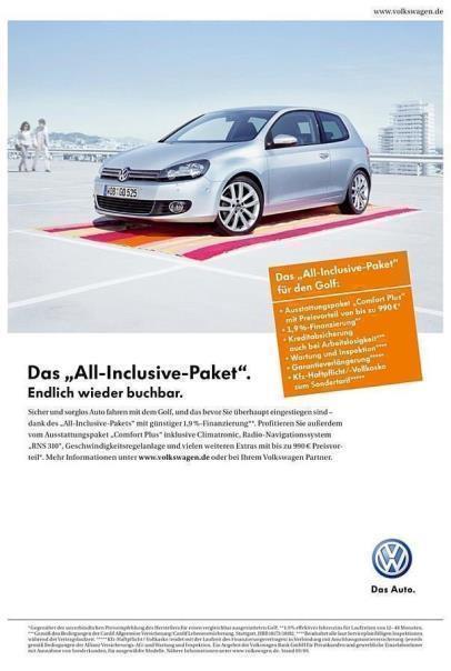 VW wirbt für sein neues Aktionsprogramm auch im TV und im Printbereich. Foto: VW/auto-reporter.net